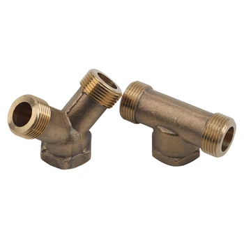 

Washer Tee Water Pipe Tee Joint Threaded Brass Joint Copper Pipe Fittings Oil Water Gas Coupler