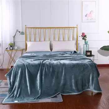 

2019 New Super Soft Coral Fleece Throw Blanket Korean Home Winter Thick Weighted Mink Blankets for Bed Sofa Cover Deken M004