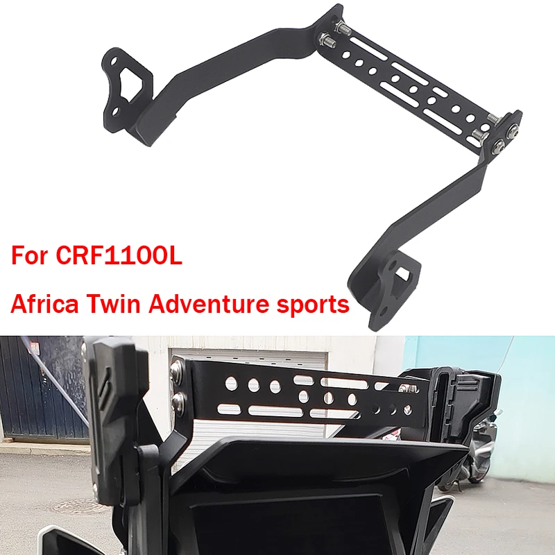 

Черный для Honda CRF1100L CRF 1100 L Африка Twin Приключения Спорт Мотоцикл передний навигационный кронштейн GPS зарядка