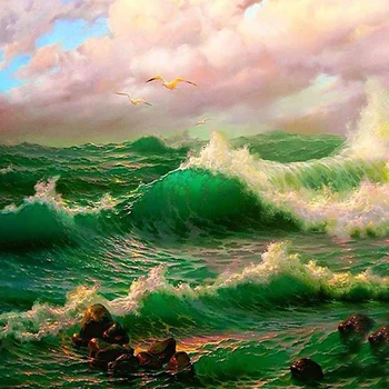 

14/16/18/27/28 Top Quality Beautiful Counted Cross Stitch Kit Abstraction Beauty and Grape A15264 landscape tree