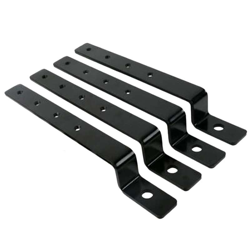 Black Universal Motorcycle Hard Saddlebag Mounting Kit Set for Harley