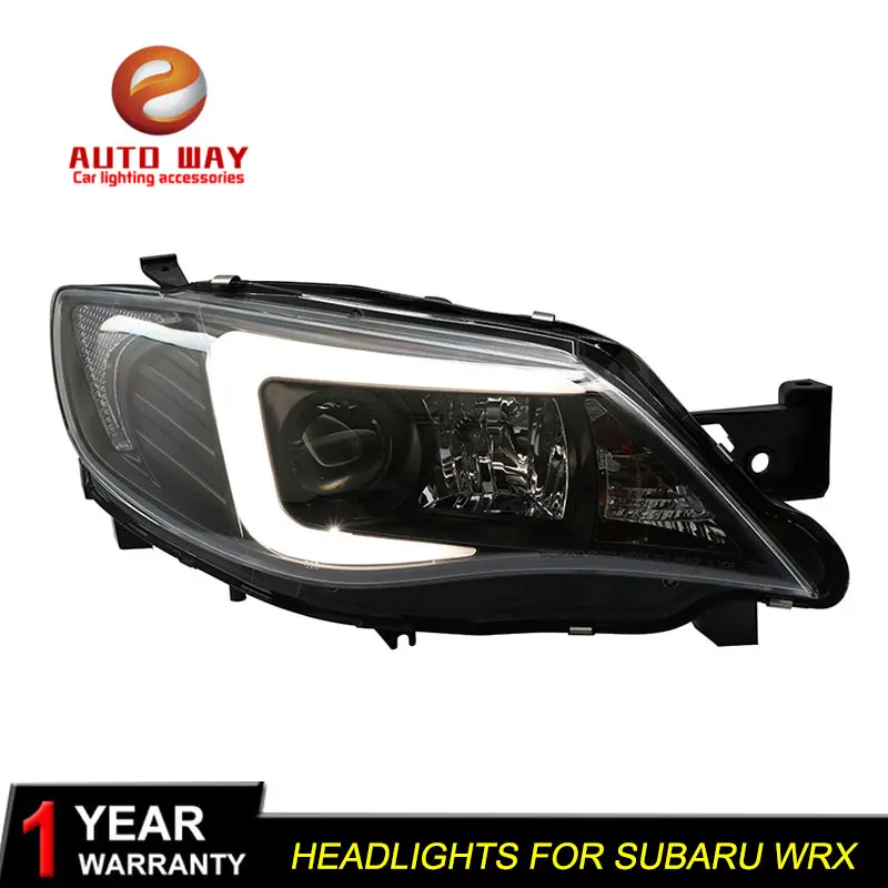 Автомобильный Стильный чехол на голову для Subaru WRX фары 2005-2012 светодиодный Subaru WRX фары DRL Двойной Луч би-ксенон HID