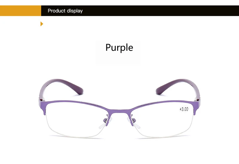 Zilead Lady's TR90 кошачьи глаза очки для чтения в металлической оправе полуоправы для дальнозоркости очки для женщин очки для дальнозоркости