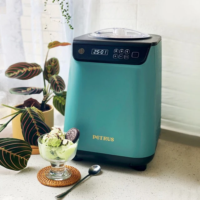 1200ml Soft Hard Italian Ice Cream Maker Machine Household Full