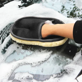 

Universal Car Cleaning Wool Soft Car Washing Gloves Microfiber Towel Car Cleaning Brush Motorcycle Washer Care Car Accessories