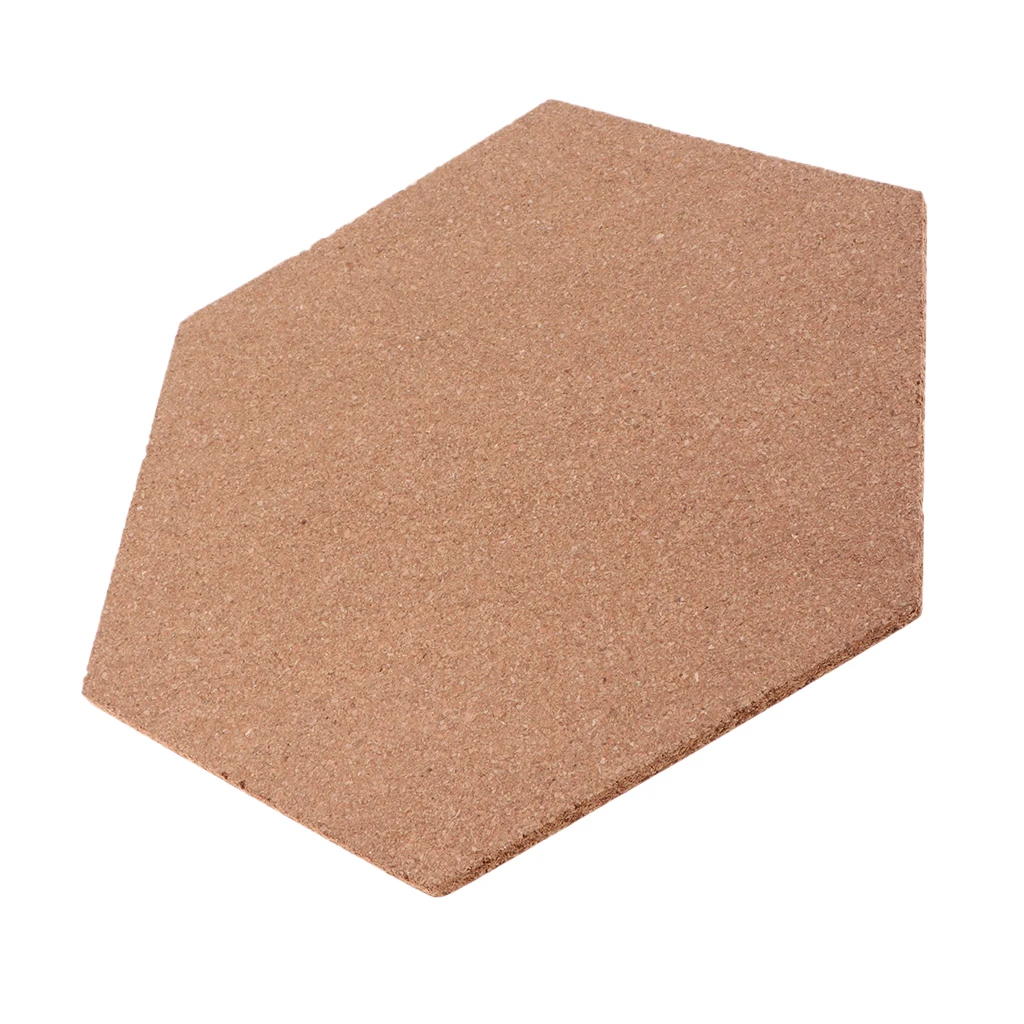 Hexagon Cork Sheet Cork Board Self Adhesive Insulation Mat ,Art Crafts