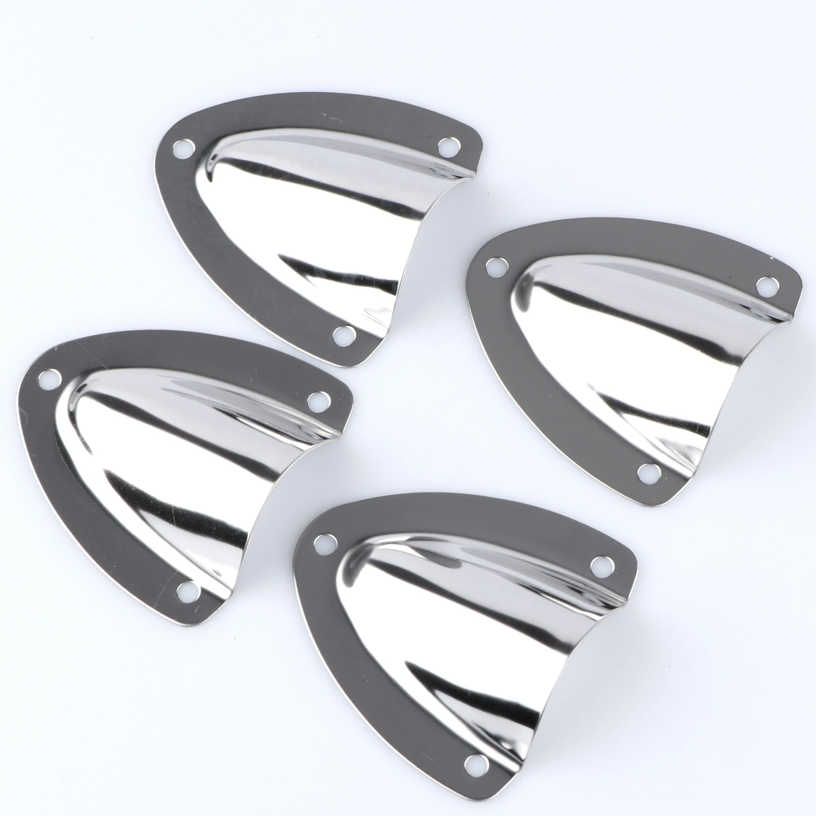 4X Boat Stainless Steel Clam Shell Midget Vent Hose Cable Clam-shell Cover Marine Yacht Ship Accessory Marine Hardware boat accessories nylon wire cable vent cover clam shell clamshell vent ventilator through vents for boat outlet marine hardware