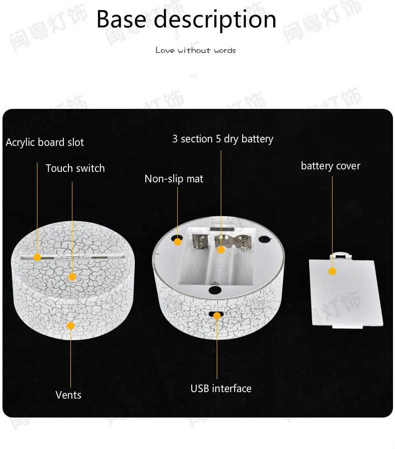 3D USB акриловый ночной Светильник Покемон s Настольный безделушки светодиодный светильник настольные лампы для спальни офисный Декор подарок красочная лампа орнамент