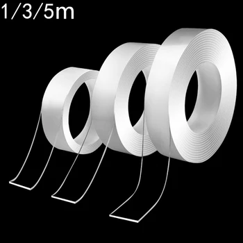 

3M/5M Transparent Double-Sided Adhesive Nano Strong sticky Tape Removable Washable Nano Magic Tape two sided tape gekkotape