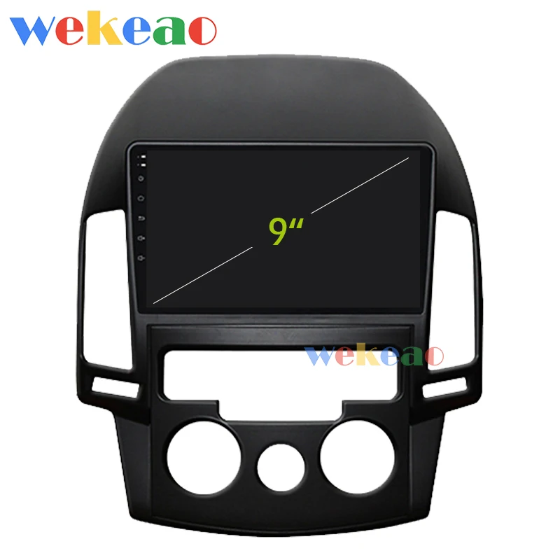 Wekeao сенсорный экран " Android 9,0 Автомагнитола для hyundai i30 Android авто gps навигация 2006-2011 wifi 4G усилитель