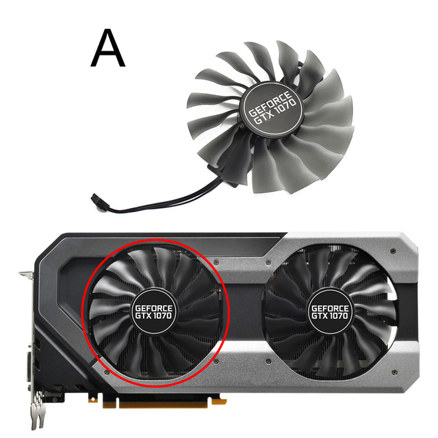 FD10015H12S DC12V 0.45A for EMTek PALIT GTX 1070 GTX1070 Super JetStream Graphics card cooling fan