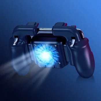 

Mobile Phone Gaming Gamepad with Cooler Cooling Fan PUBG L1 R1 Trigger Mobile Game Controller Gamepad Joystick for IOS Android
