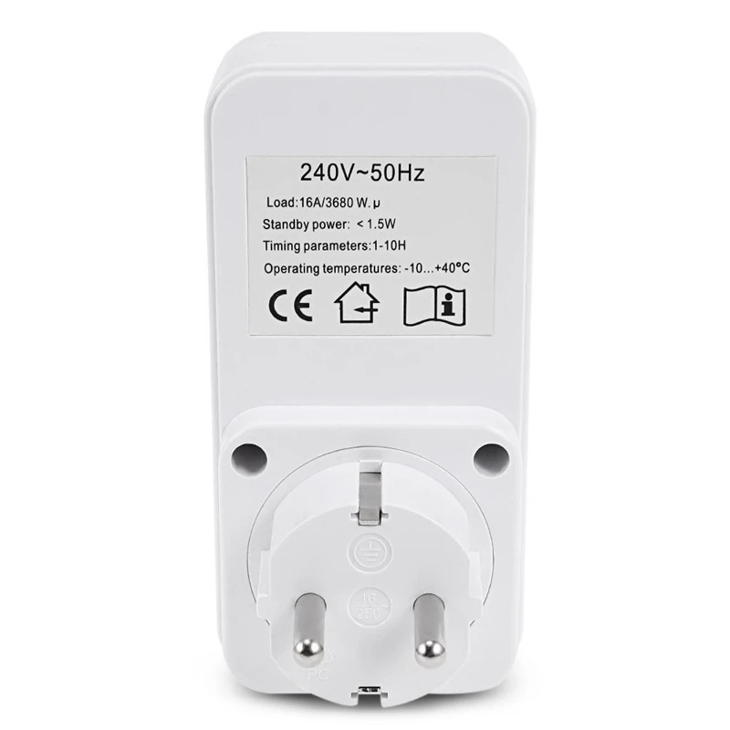 

Smart Control Countdown Timer Switch Plug-In Socket Auto Shut Off Outlet