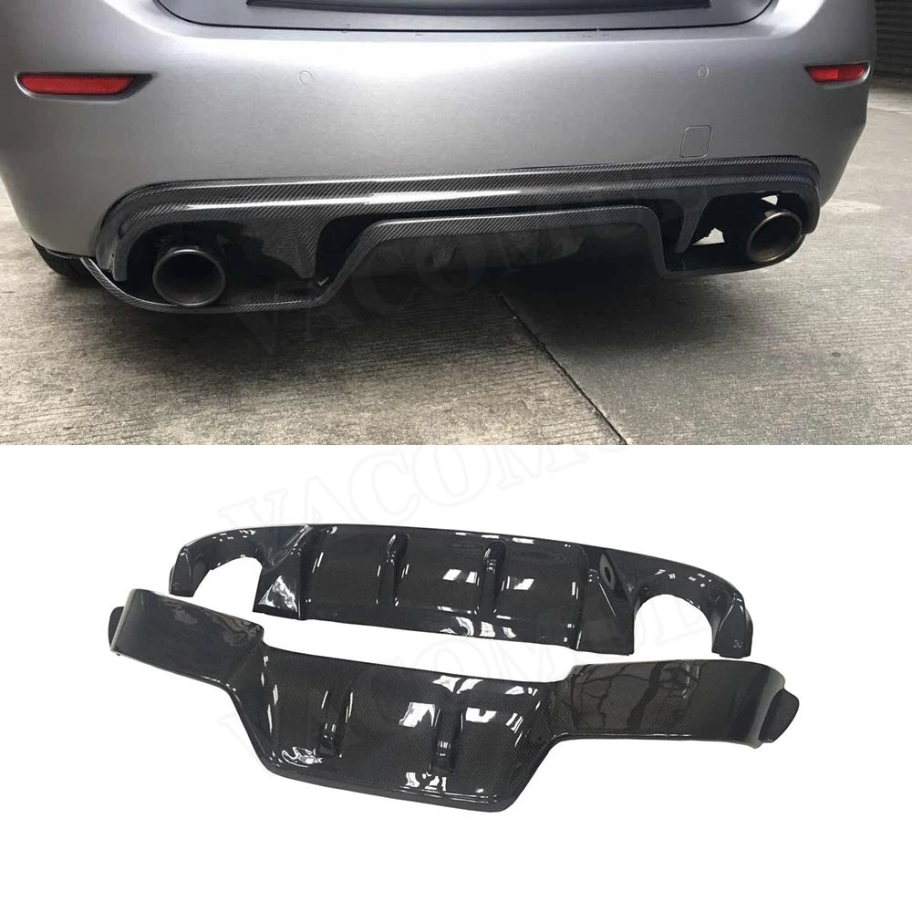 

Автомобильный задний бампер из углеродного волокна для Infiniti Q50 Q50L Q50S 2014 2015 2016 2017 J Style