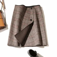 *#Best Price Women'S Ulzzang Autumn And Winter Wool Harajuku Thickened Woolen Plaid Retro Skirt Female Cute Japanese Kawaii Skirts For Women *#Best Price Women'S Ulzzang Autumn And Winter Wool Harajuku Thickened Woolen Plaid Retro Skirt Female Cute Japanese Kawaii Skirts For Women