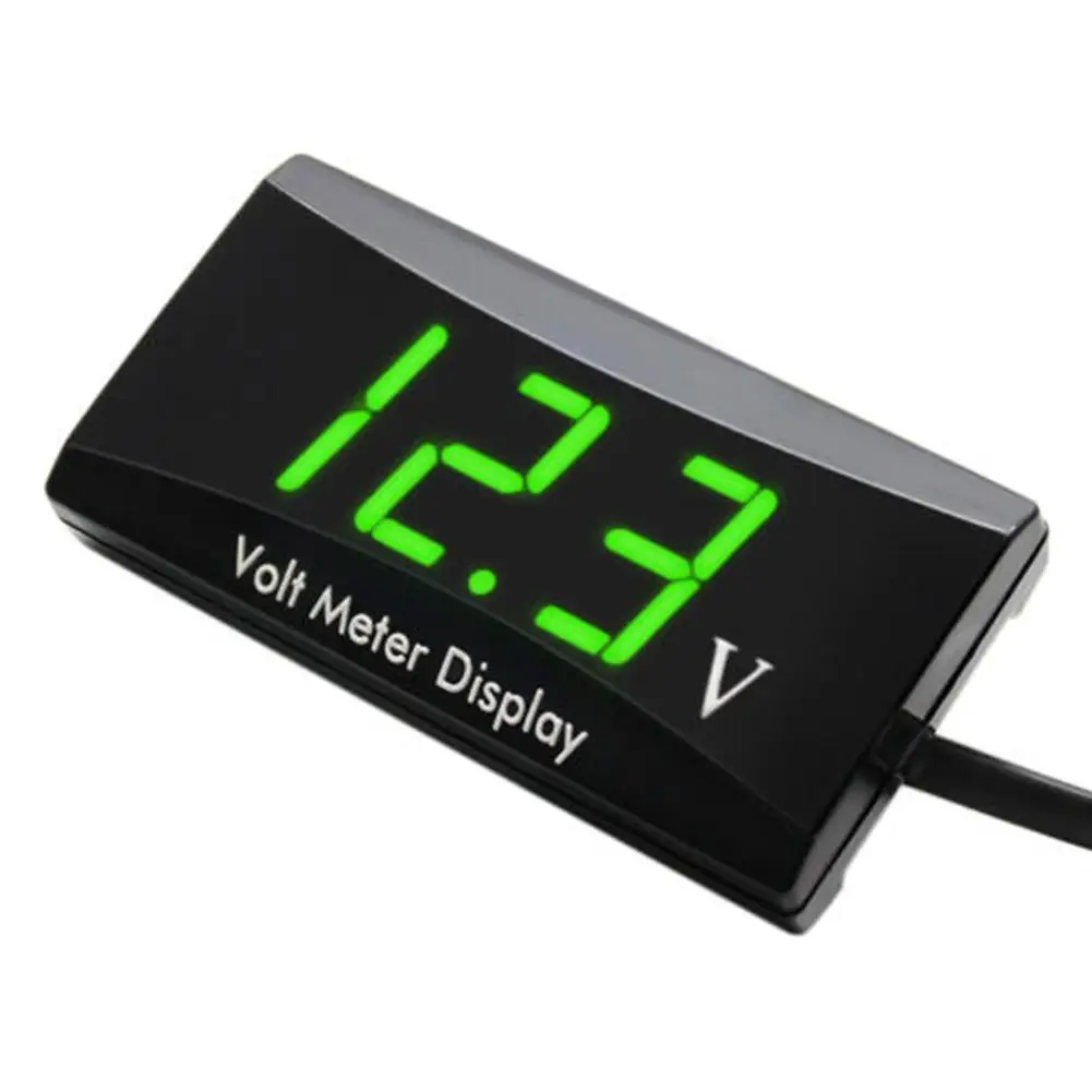 Car Motorcycle 12V Digital LED Display Voltmeter Voltage Gauge Panel Meter NEW 