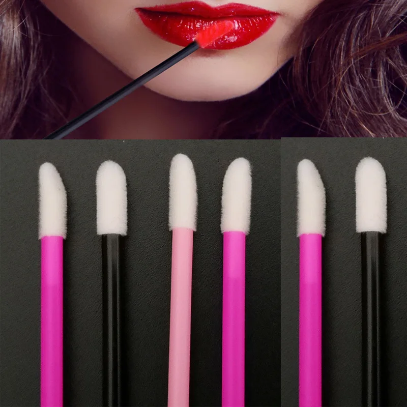 

New 50pcs/Set Disposable Makeup Lip Brush Lipstick Gloss Mascara Wands Applicator Make up Brushes Applicators Tool Portable