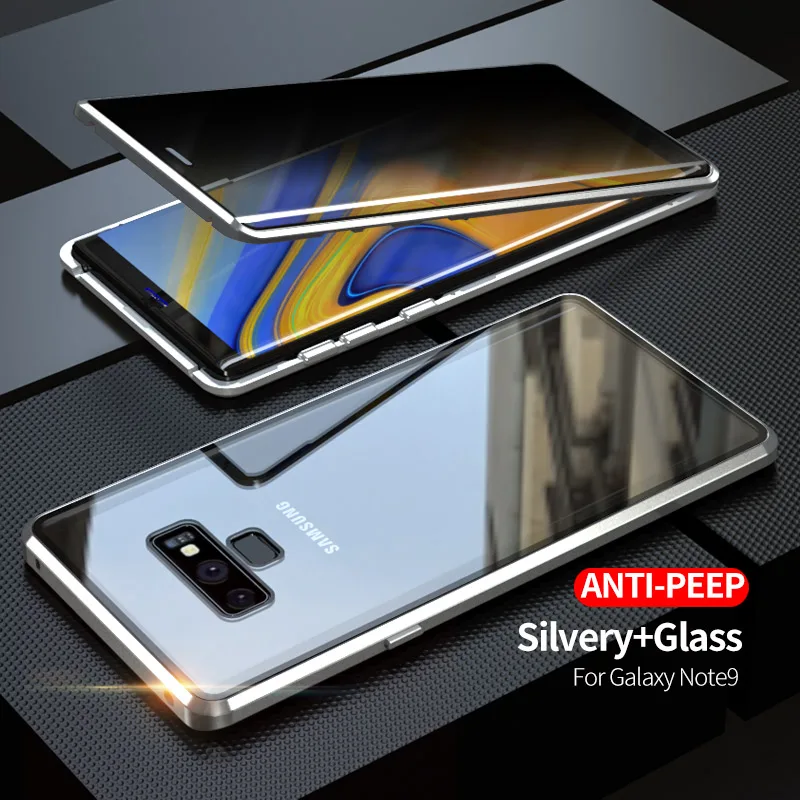 Высококачественный металлический чехол для samsung Galaxy Note 10/Plus/Note 9/Note 8, роскошный чехол из закаленного стекла
