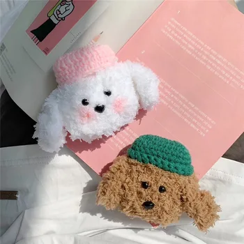 

Cute Plush Teddy Bear Case for Airpods 1/2 Case Silicone Protective Shockproof Earphone Case for Airpods 1/2 Cover Girl Gifts