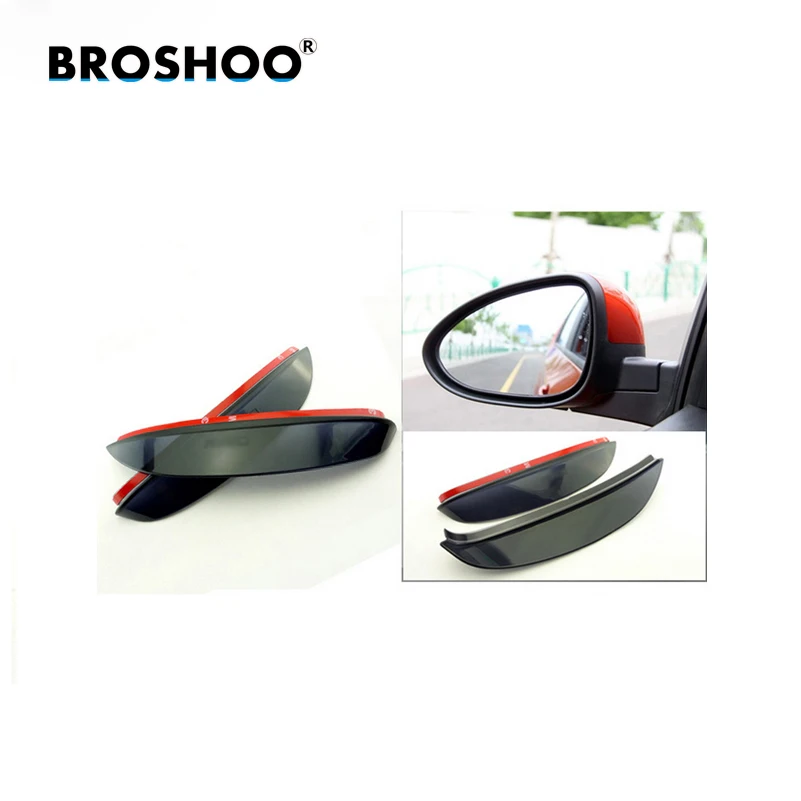 BROSHOO 2 pcs/lot Car Rear View Mirror Sticker Rain Eyebrow For