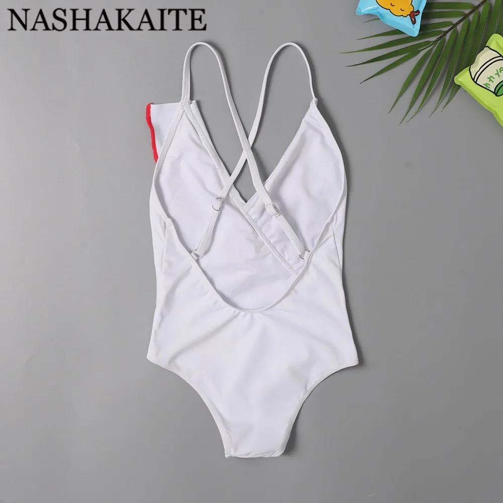 NASHAKAITE «Мама и дочка» купальник со сплошным задником крест-накрест, v-образный вырез, купальник с рюшами Женская пляжная одежда купальники девушки семейный купальник