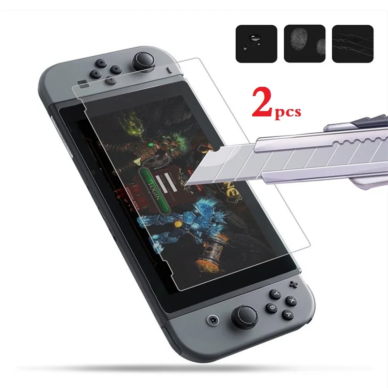 Защитное стекло закаленное 9H для Nintendo Switch 2 шт.|Защита экрана| |