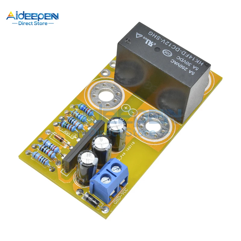 UPC1237 двухканальный динамик защиты доска DIY Kit задержка загрузки DC защиты доска готовой продукции UPC1237 голая доска