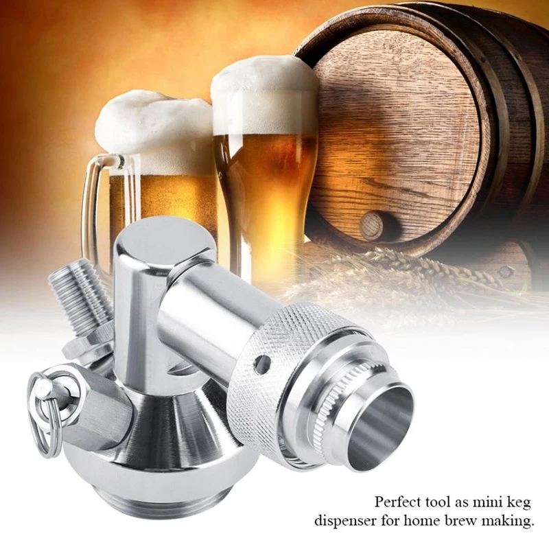 Stainless Steel Beer Spear Mini Keg Dispenser Quick Fitting Connector Home Brew Accessories