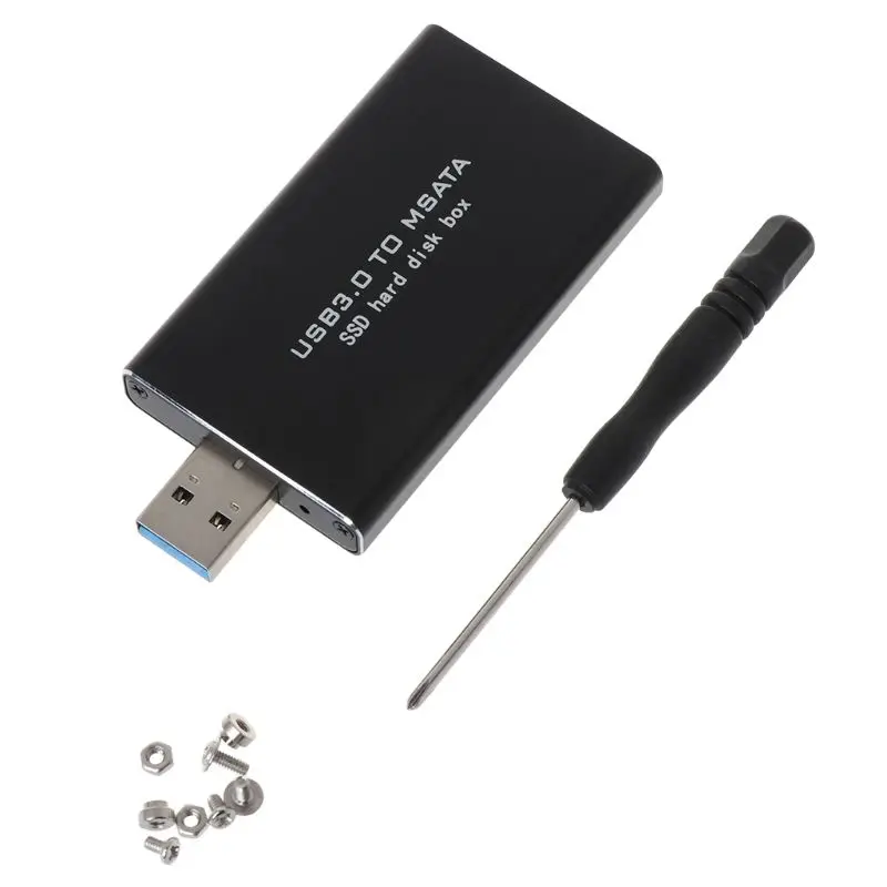 USB 3,0 для mSATA SSD жесткий диск конвертер адаптер корпус Внешний чехол коробка ASM1153E