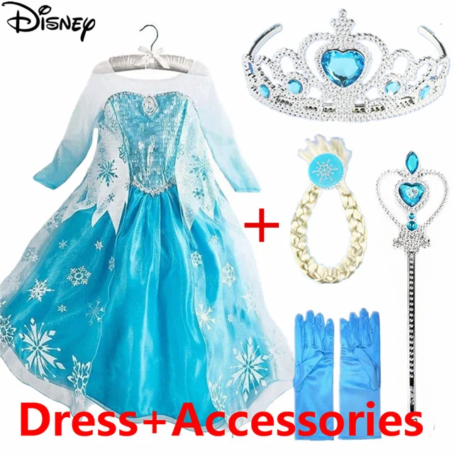 Платье с принтом «Дисней»; платья для девочек «Анна»; праздничное платье принцессы для маленьких детей; костюмы королевы для младенцев; вечерние платья; платье на Хэллоуин; Новинка - Цвет: 7