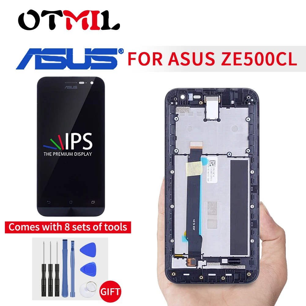 5 0 &quotОригинальный ЖК-дисплей для ASUS Zenfone 2 ZE500CL с сенсорным экраном рамкой