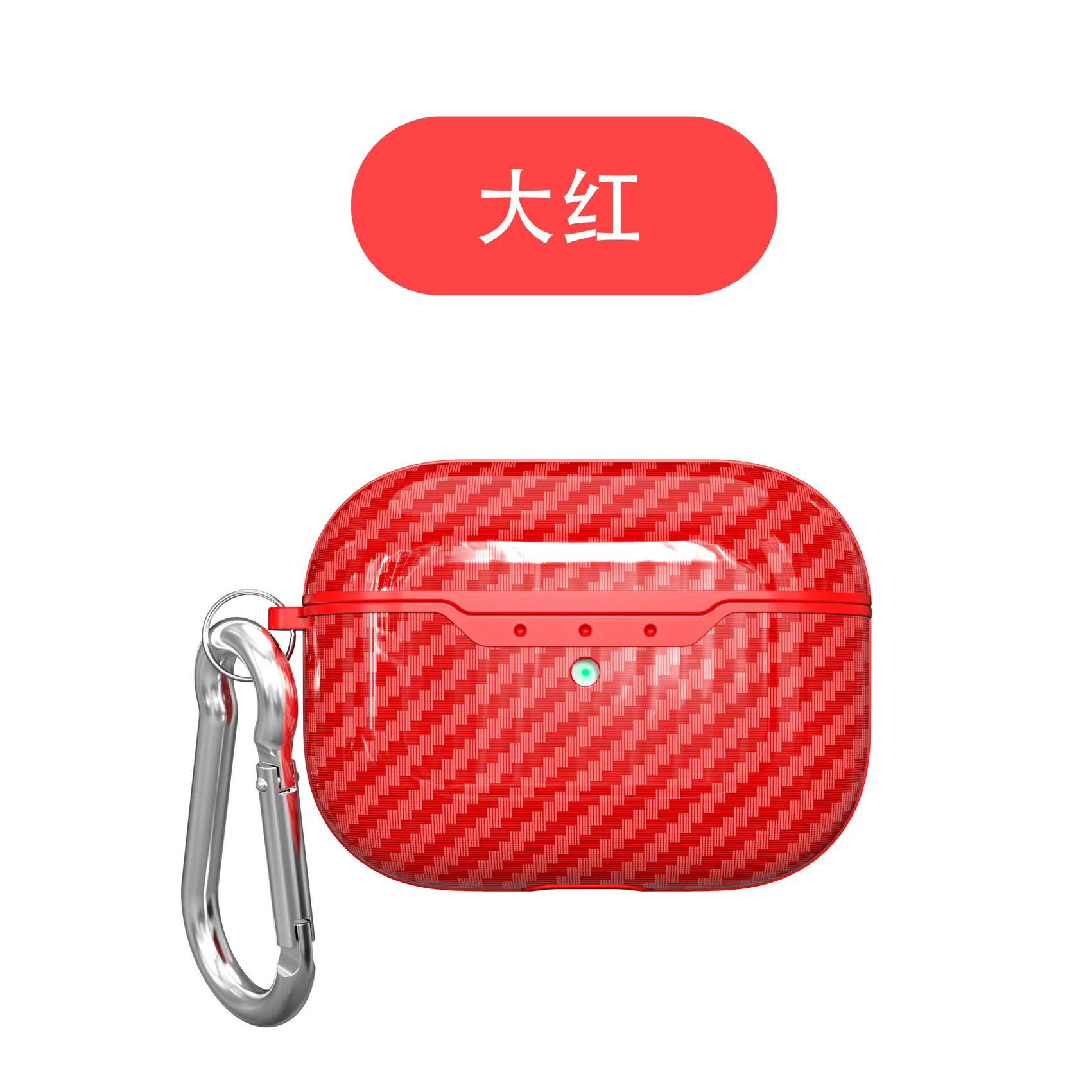 VETOMEET Изысканная Текстура Bluetooth беспроводной Чехол для наушников для Airpods3 углеродное волокно узор чехол для наушников Airpods Pro 2 1 - Цвет: Red Pro
