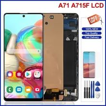 

2022 6.7'' Screen For Samsung Galaxy A71 Lcd Display Touch Screen Digitizer Assembly With Frame For Samsung A715 A715F A715W