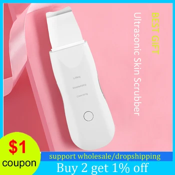 

Facial Electric Ultrasound Skin Scrubber Spatula Blackhead Remover Deep Face Cleaning Peeling Ultrasonic Shovel Machine