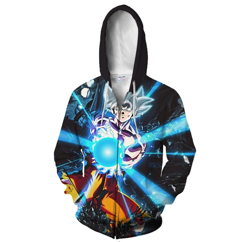 Новинка, толстовка с капюшоном для мужчин, Dragon Ball Z, 3D принт, для женщин, мужчин, аниме, супер Гоку, с капюшоном, толстовки с капюшоном, толстовки на молнии, куртки, топы