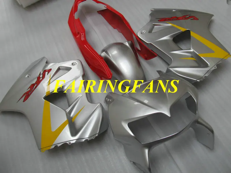 Мотоцикл обтекателя тела для HONDA VFR800 98 99 00 01 VFR 800 1998 1999 2000 2001 красного и серебристого цвета Обтекатели на кузов+ подарки HI12