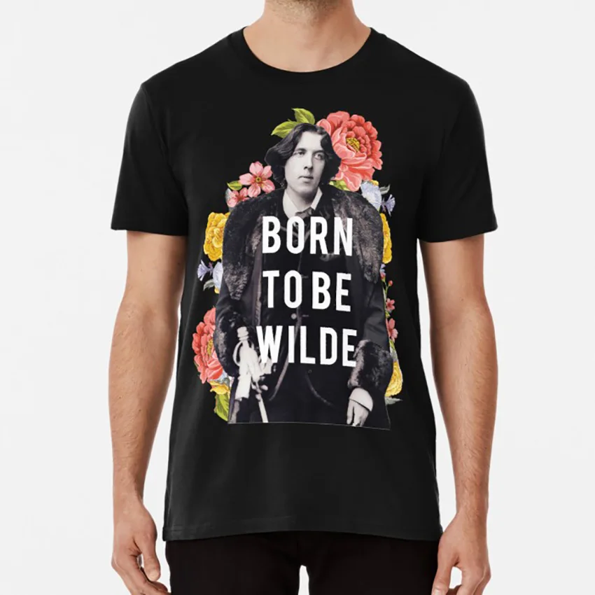 Футболка с надписью born to be wilde Оскар Уайльд цитаты из мультфильма винтажные