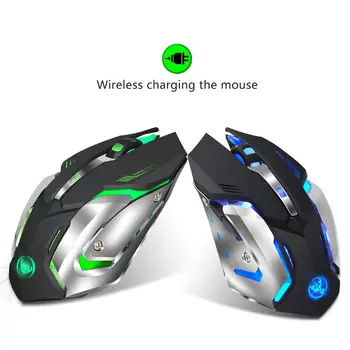 

2.4Ghz Wireless Gaming Mouse Rechargeable 7 Colors Backlit 2400 DPI Optical Mi M0XE