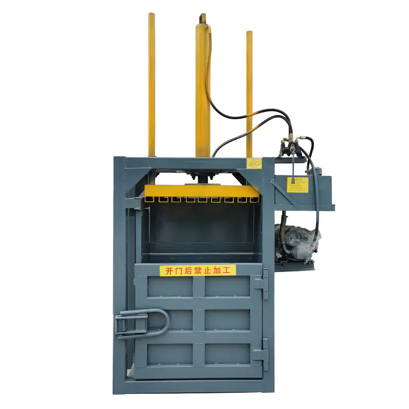 

20T Vertical Electric Waste Paper woven bag Hydraulic Compact Baling Press packer hose crimper