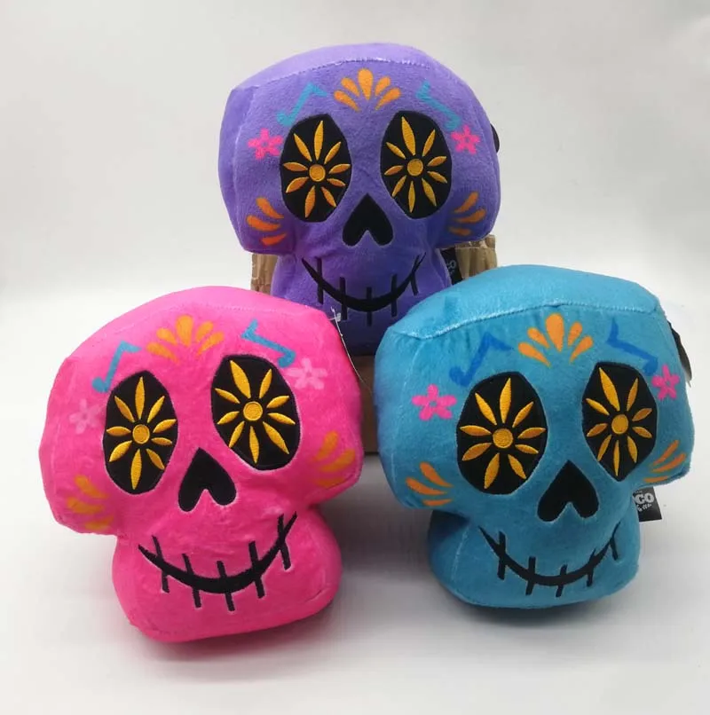 

NEW Coco Movie-Festival of the Dead Purple Red Blue SKELETON PLUSH TOY Stuff
