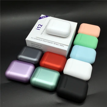 

Metal Color Macaron i12 TWS Wireless Earphones Bluetooth 5.0 inpods 12 Metal color version Phone pk i7s i9s i11 i14 i60 i30