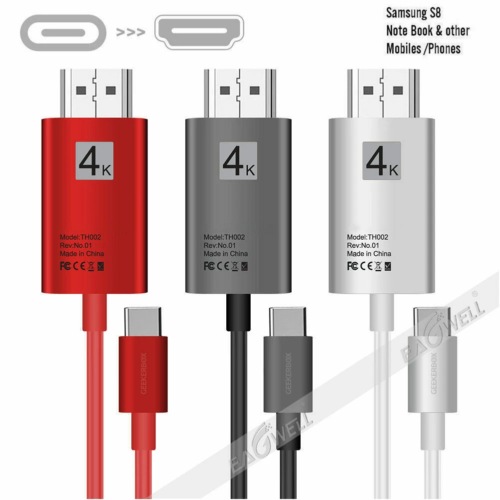 USB 3 1 USB-C Тип C до 4K совместимому с HDMI кабель HDTV адаптер для MacBook Sumsung S8 S9 плюс Huawei P20 Pro