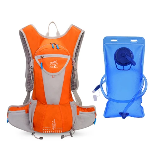 orange water bag NEWBOLER 18L велосипедный рюкзак оранжевая велосипедная сумка с гидратацией открытый спортивный рюкзак-поилка альпинистский походный рюкзак - Цвет: orange water bag