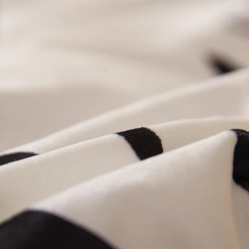 Комплект постельного белья Zebra phantom, черно-белая серия, Комплект постельного белья для детей с героями мультфильмов, Комплект постельного белья из четырех предметов, односпальная/двуспальная кровать, домашний текстиль