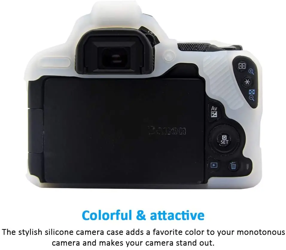Market&YCY - Housse En Silicone étanche Pour Canon 90D - Design Camouflage - Protection Anti-poussière, Eau Et Chocs