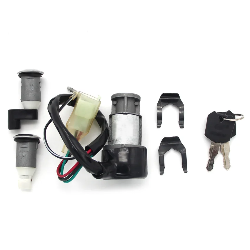 Motosiklet kontak anahtarı kilit anahtarı Set kiti Honda CH125