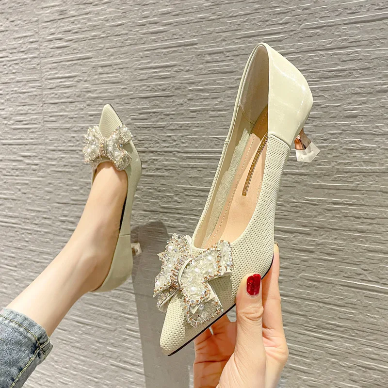 Shoes for Women Casual Fashion Sexy High Heels Women Party Night Crystal 2021 Womens Shoes Elegant