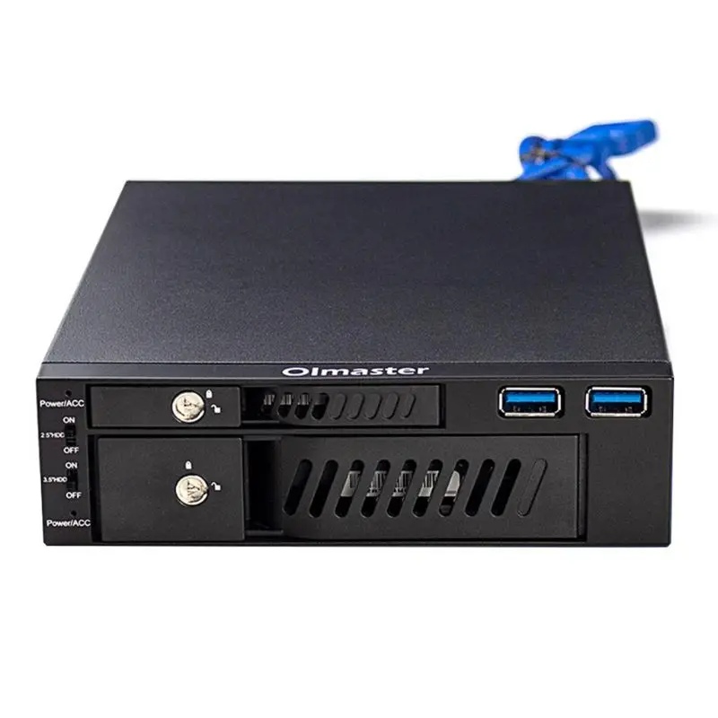 MR-6203 2,5/3," Внутренний HDD SSD Чехол Коробка двойной USB жесткий диск Корпус для ПК