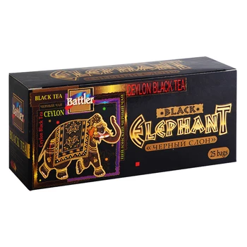 

Tea Battler "Black Elephant", Black, 25 bags