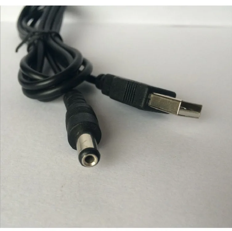 USB Поворот DC5.5* 2,1 Мощность линия USB на DC5.5 постоянный ток линии круглое отверстие тонкой Медь зарядный кабель